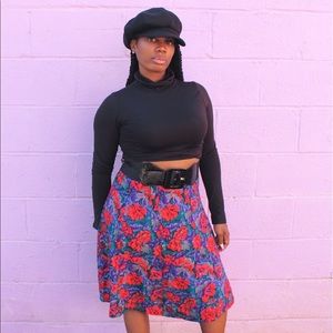 Vintage 80’s floral print skirt